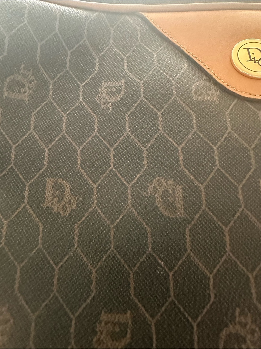 Dior Vintage Honeycomb Monogram Crossbody - Picture 3 of 5